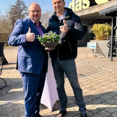 Bild vergr&ouml;&szlig;ern: OB Marco Müller und Oberbürgermeister David Schmidt 2026