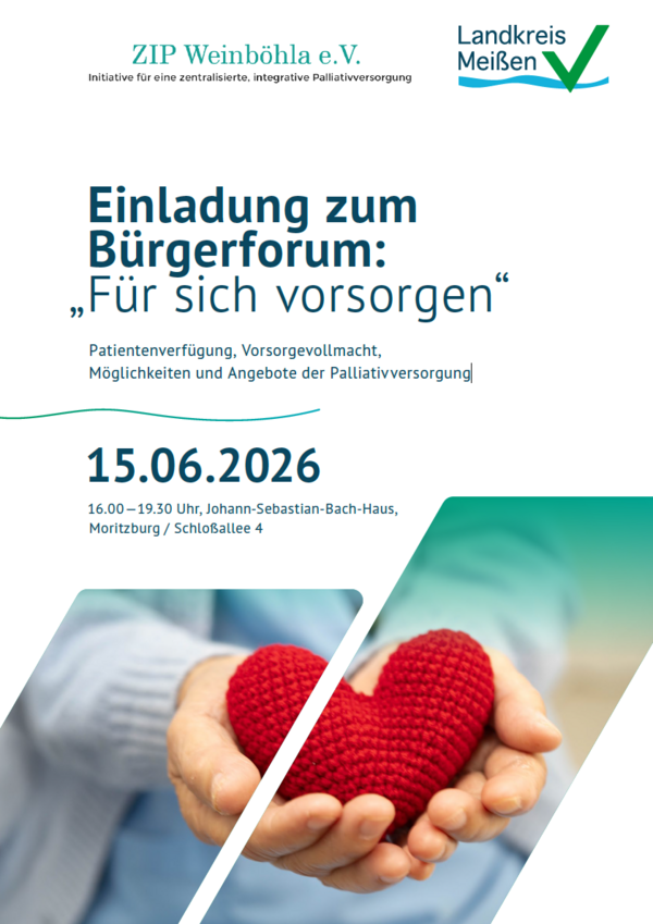 Bild vergr&ouml;&szlig;ern: Einladung zum Bürgerforum: „Für sich vorsorgen“